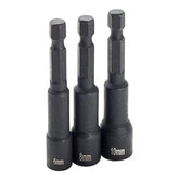 3pc Metric Quick Release Magnetic Nut setter Set